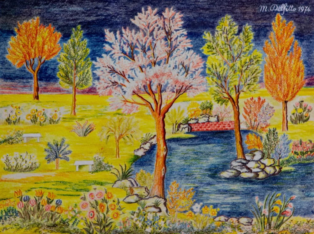 Senza titolo, 1974 - pennarelli a spirito su carta - cm 30x40