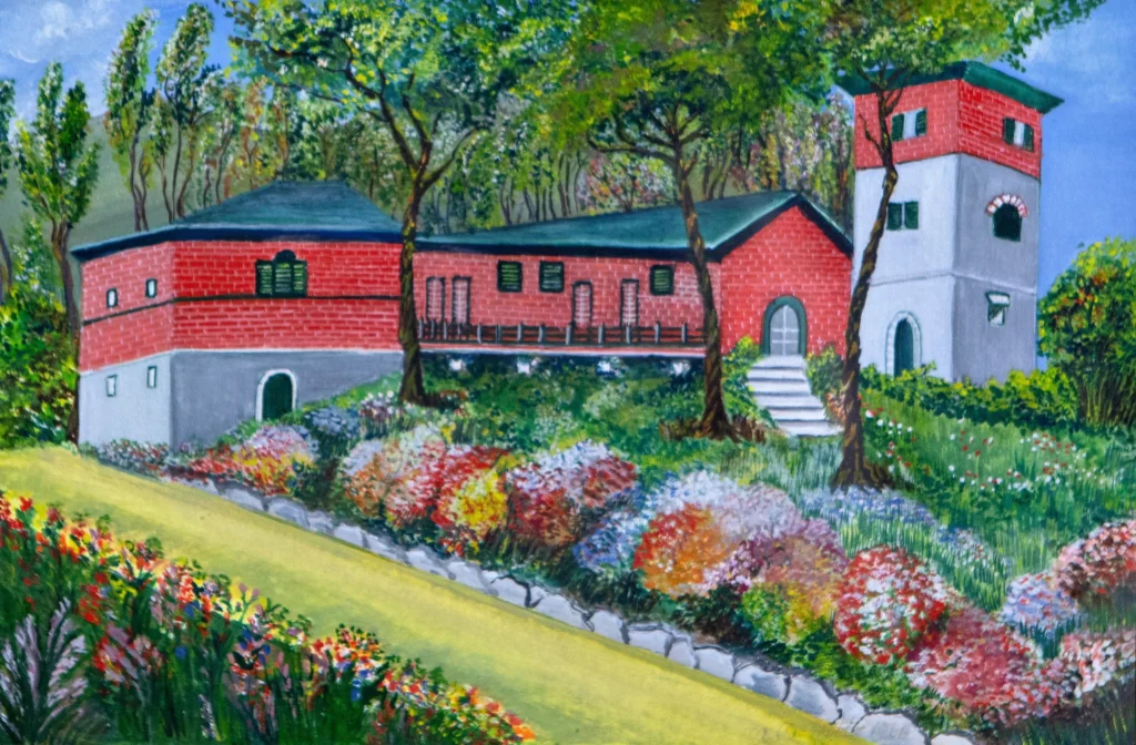 "Paesaggio ligure", 1966 - olio su tela - cm 40x50