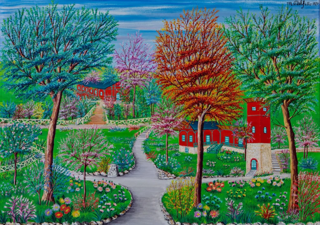 "Paesaggio ligure", 1970 - olio su tela - cm 50x70