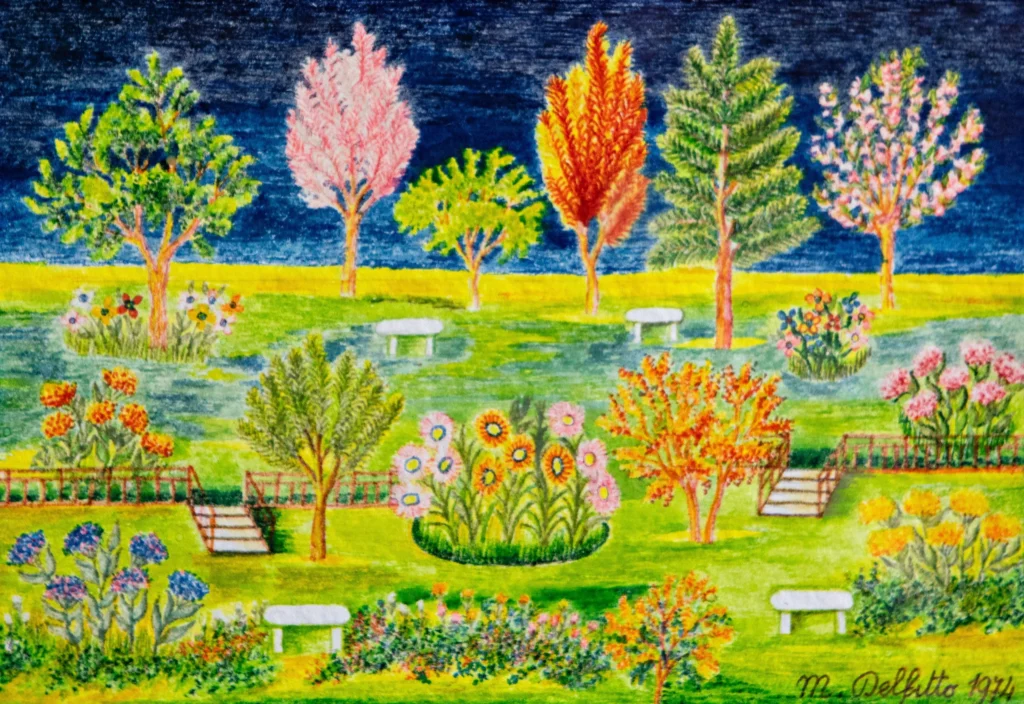 Senza titolo, 1974 - pennarelli a spirito su carta - cm 16x23