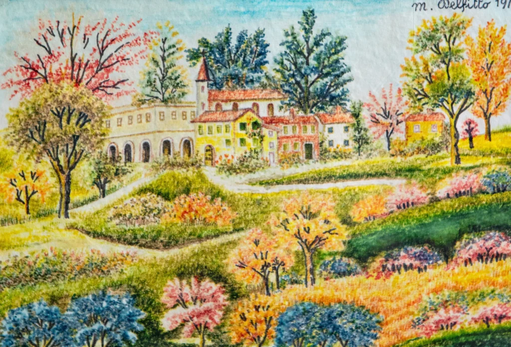 Senza titolo, 1974 - pennarelli a spirito su carta - cm 16x23