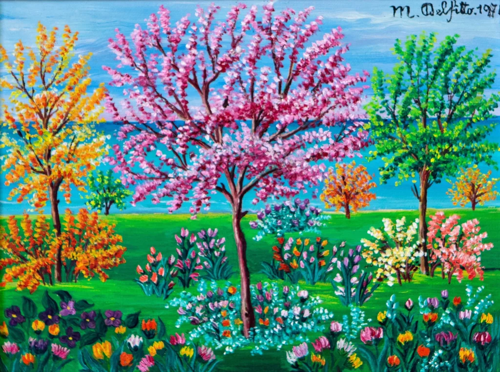 Senza titolo, 1974 - olio su tela - cm 15x20